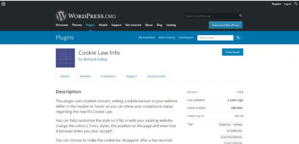 Cookie melding plugin 3